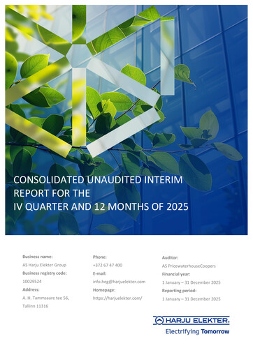 Thumbnail AS Harju Elekter Financial Report 2025