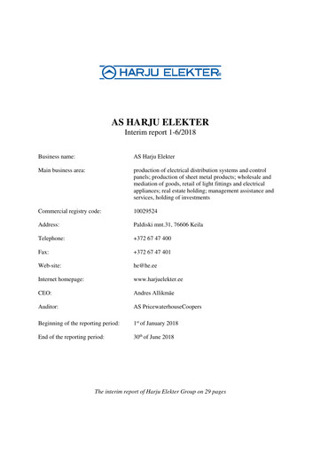 Thumbnail AS Harju Elekter Half-year Report 2018-h1