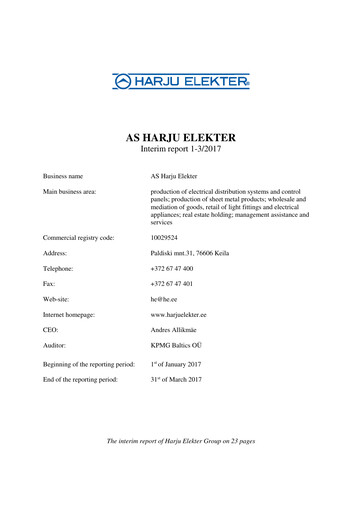 Thumbnail AS Harju Elekter Quarterly Report 2017-q1