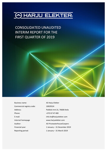 Thumbnail AS Harju Elekter Quarterly Report 2019-q1