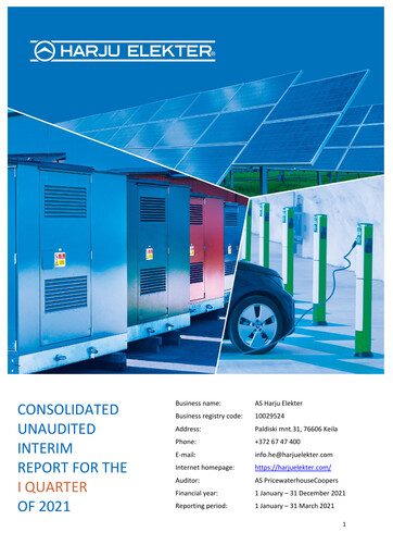 Thumbnail AS Harju Elekter Quarterly Report 2021-q1