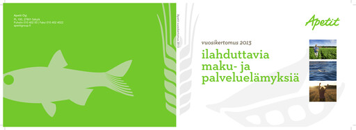 Thumbnail Apetit Oyj Annual Report 2013