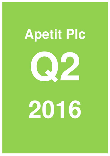 Thumbnail Apetit Oyj Half-year Report 2016-h1