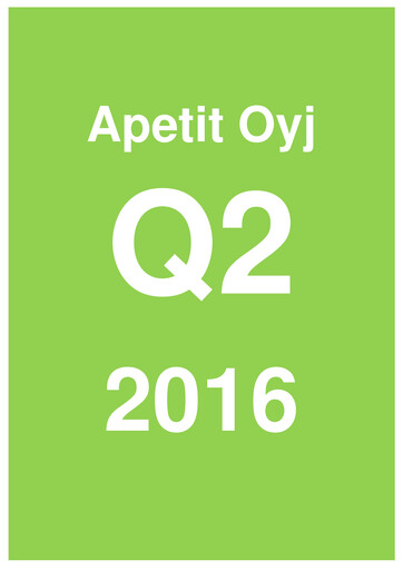 Thumbnail Apetit Oyj Half-year Report 2016-h1