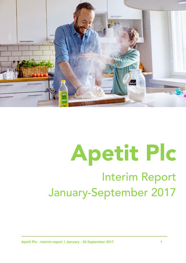 Thumbnail Apetit Oyj Quarterly Report 2017-q3