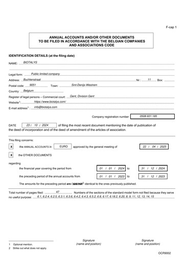 Thumbnail Biotalys Financial Statement 2024