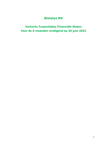 Thumbnail Biotalys Half-year Report 2022-h1