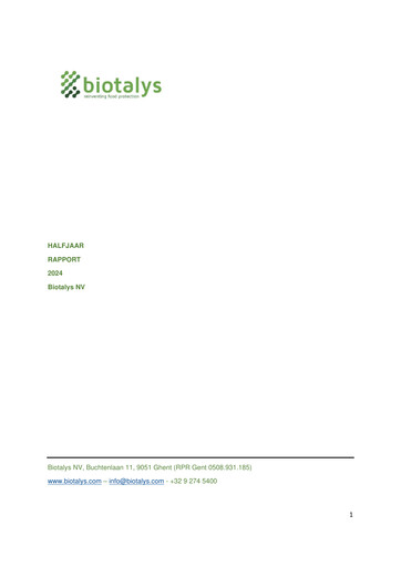 Thumbnail Biotalys Half-year Report 2024-h1