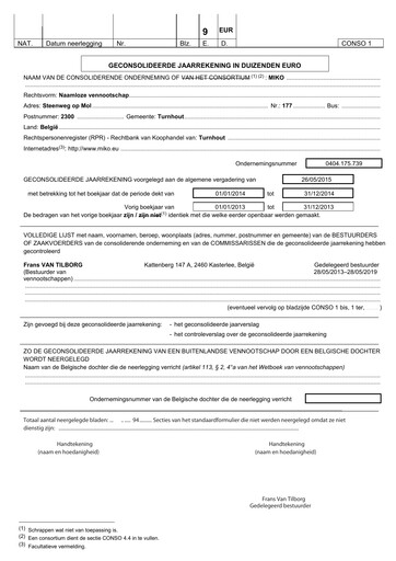 Thumbnail Miko Group Financial Statement 2014