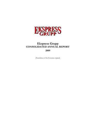 Miniature AS Ekspress Grupp Rapport annuel 2009