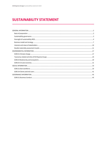 Miniature AS Ekspress Grupp Rapport ESG 2024