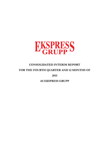 Thumbnail AS Ekspress Grupp Financial Report 2015