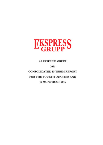 Thumbnail AS Ekspress Grupp Financial Report 2016