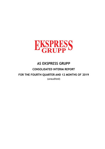 Thumbnail AS Ekspress Grupp Financial Report 2019
