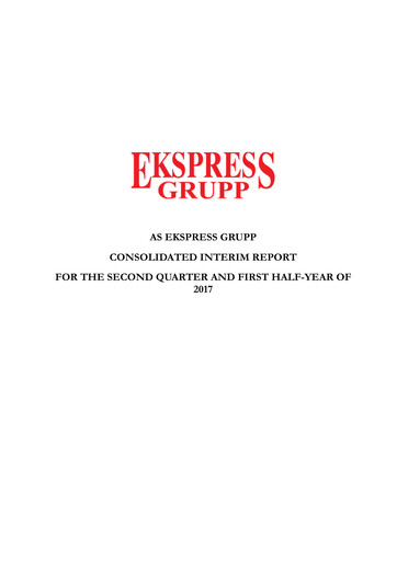 Thumbnail AS Ekspress Grupp Half-year Report 2017-h1