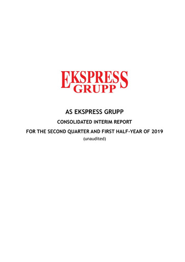 Thumbnail AS Ekspress Grupp Half-year Report 2019-h1