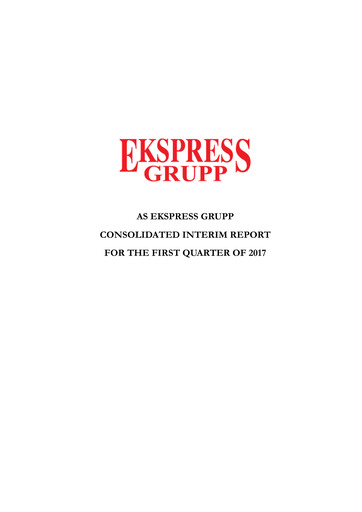Thumbnail AS Ekspress Grupp Quarterly Report 2017-q1