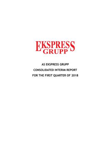 Thumbnail AS Ekspress Grupp Quarterly Report 2018-q1