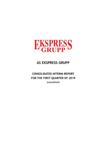 Thumbnail AS Ekspress Grupp Quarterly Report 2019-q1