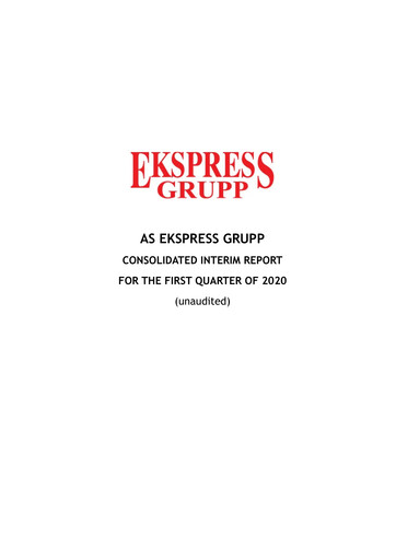 Thumbnail AS Ekspress Grupp Quarterly Report 2020-q1