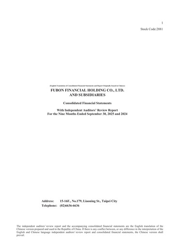 Vorschaubild Fubon Financial Finanzmitteilung 2025-9m