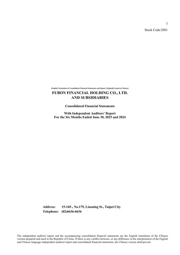 Vorschaubild Fubon Financial Finanzmitteilung 2025-h1