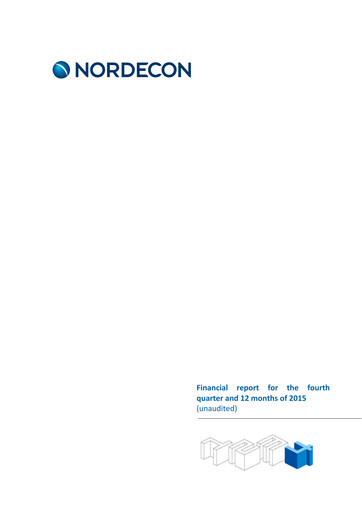 Thumbnail Nordecon AS Financial Report 2015
