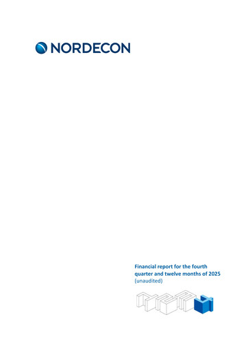 Thumbnail Nordecon AS Financial Report 2025