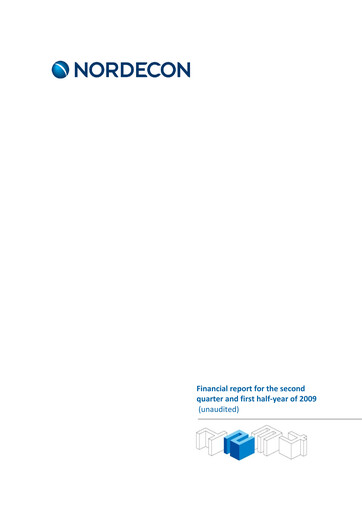 Thumbnail Nordecon AS Half-year Report 2009-h1