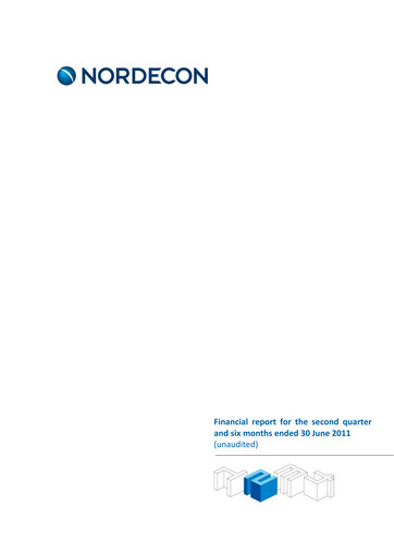 Thumbnail Nordecon AS Half-year Report 2011-h1