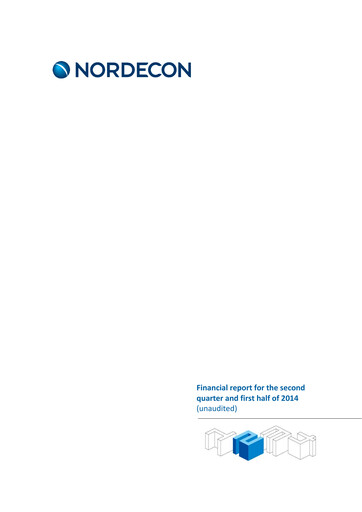 Thumbnail Nordecon AS Half-year Report 2014-h1