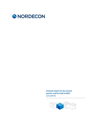 Thumbnail Nordecon AS Half-year Report 2015-h1