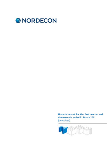Thumbnail Nordecon AS Quarterly Report 2011-q1