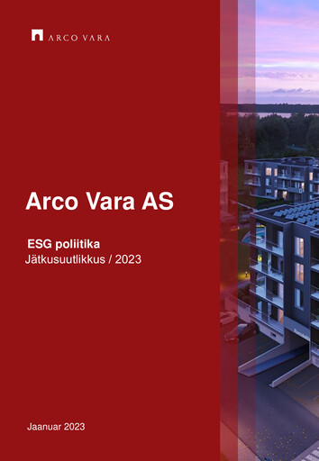 Thumbnail Arco Vara AS ESG Report 2022
