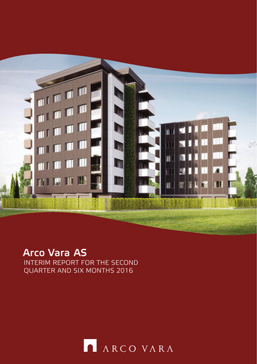 Miniature Arco Vara AS Rapport trimestriel 2016-q2