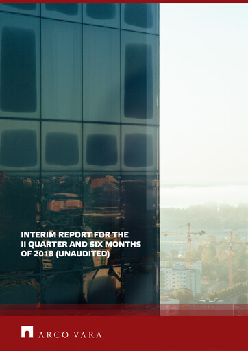 Miniature Arco Vara AS Rapport trimestriel 2018-q2