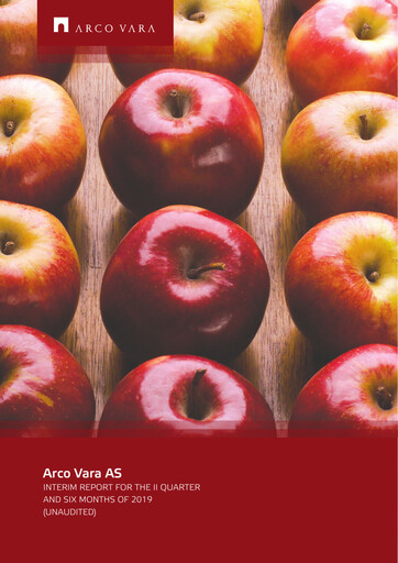 Miniature Arco Vara AS Rapport trimestriel 2019-q2
