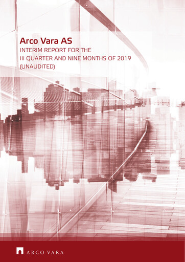 Miniature Arco Vara AS Rapport trimestriel 2019-q3