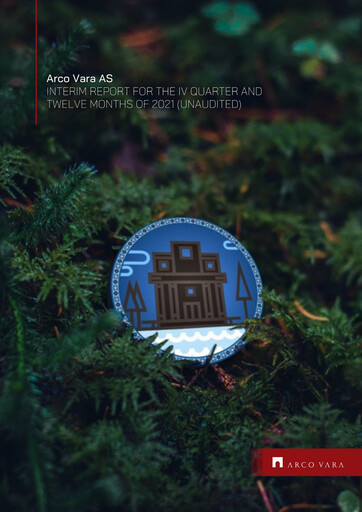 Miniature Arco Vara AS Rapport trimestriel 2021-q4