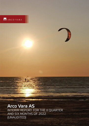 Miniature Arco Vara AS Rapport trimestriel 2022-q2