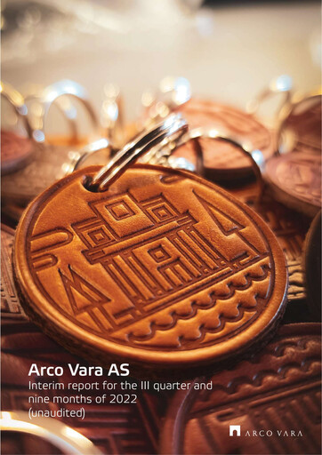 Miniature Arco Vara AS Rapport trimestriel 2022-q3