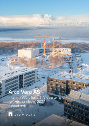 Miniature Arco Vara AS Rapport trimestriel 2022-q4