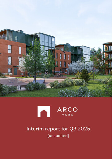 Miniature Arco Vara AS Rapport trimestriel 2025-q3