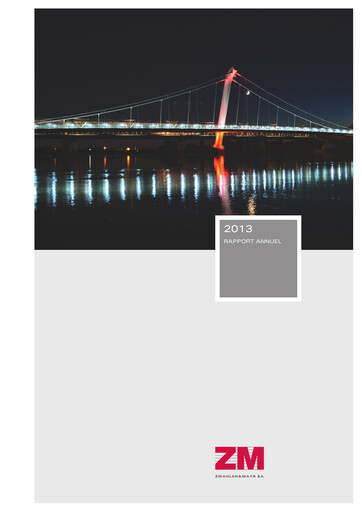 Thumbnail Zwahlen & Mayr SA Annual Report 2013