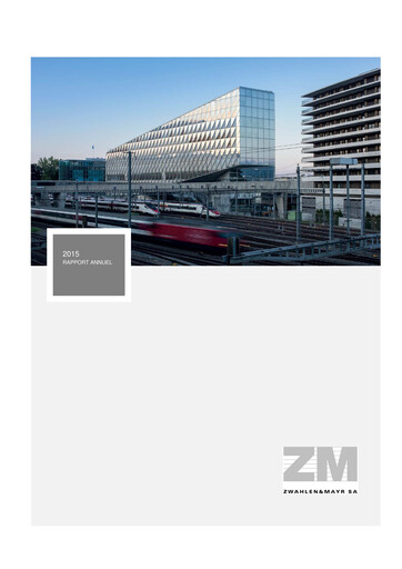 Thumbnail Zwahlen & Mayr SA Annual Report 2015