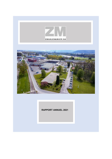 Thumbnail Zwahlen & Mayr SA Annual Report 2021