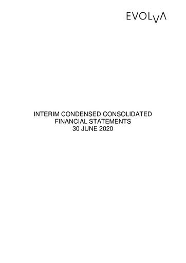 Thumbnail Evolva Holding SA Financial Statement 2020-h1