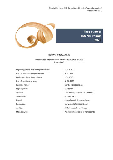 Vorschaubild Nordic Fibreboard AS Quartalsbericht 2020-q1