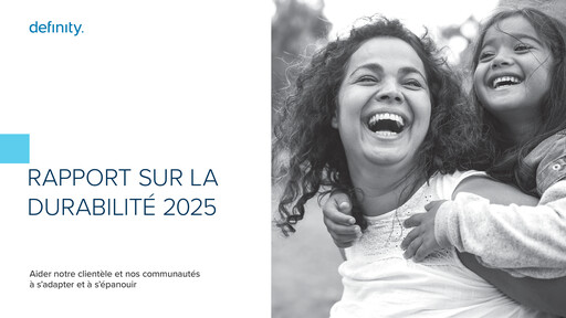 Thumbnail Definity Financial Sustainability Report 2025