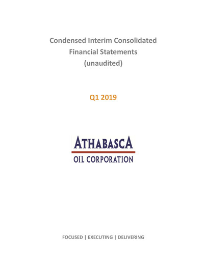 Thumbnail Athabasca Oil Corporation Financial Statement 2019-q1